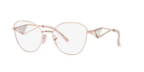 prada semi rimless gold eyeglasses|Prada prescription eyeglass frames.